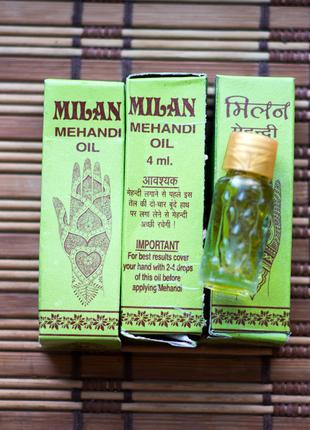 Масло для росписи хной . 4 мл . Индия Mehandi oil