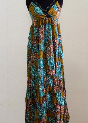 Длинное летнее платье сарафан . Раджастан .Индия Размер S