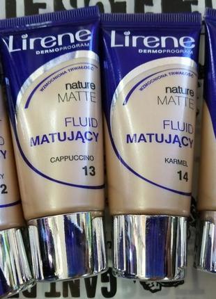 Lirene nature matte foundation матуючий тональний крем
