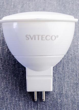 LED лампа Преміум SvitEco GU5.3 6Вт MR16 4000K гарантія 3 роки