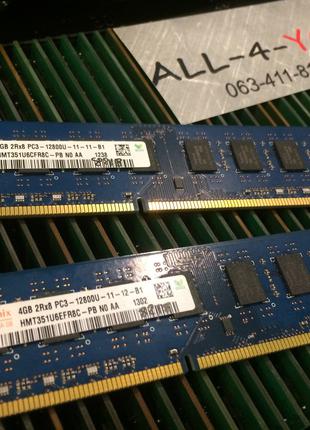 Оперативна пам`ять HYNIX DDR3 4GB PC3 12800U 1600mHz Intel/AMD