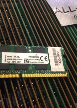 Оперативна пам`ять Kingston DDR3 8GB SO-DIMM PC3 10600S 1333mH...