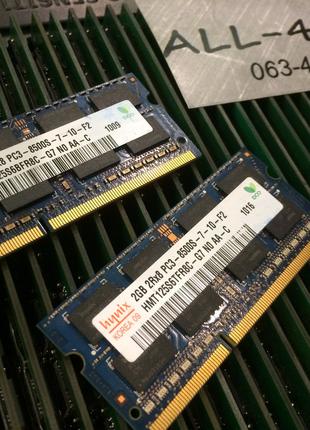 Оперативна пам`ять HYNIX DDR3 2GB SO-DIMM PC3 8500S 1066mHz In...
