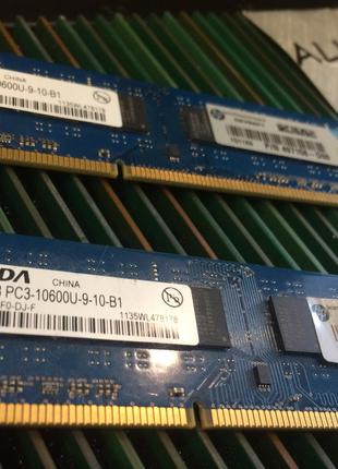 Оперативна пам`ять Elpida DDR3 4GB PC3 10600U 1333mHz Intel/AMD
