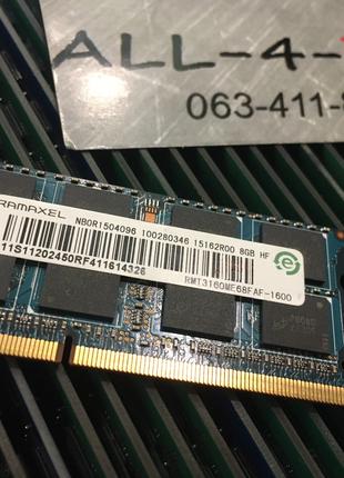 Оперативна пам`ять RAMAXEL DDR3 8GB SO-DIMM PC3 12800S 1600mHz...