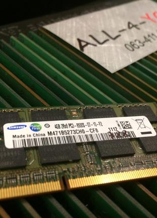 Оперативна пам`ять SAMSUNG DDR3 4GB SO-DIMM PC3 8500S 1066mHz ...