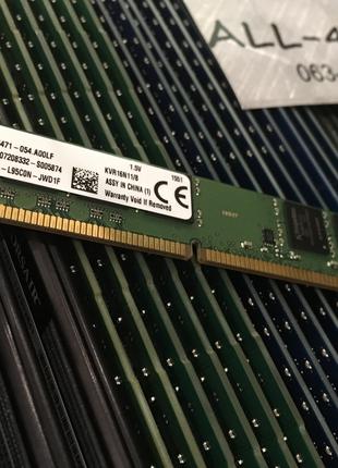Оперативна пам`ять Kingston DDR3 8GB PC3 12800U 1600mHz Intel/AMD