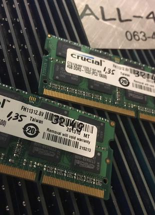 Оперативна пам`ять CRUCIAL DDR3 4GB SO-DIMM PC3L 10600S 1333mH...