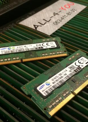 Оперативна пам`ять Samsung DDR3 4GB SO-DIMM 12800S 1.35V 1Rx8 ...