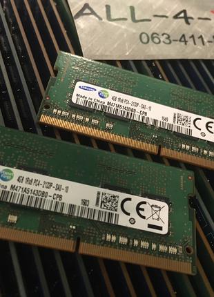 Оперативна пам`ять SAMSUNG DDR4 4GB SO-DIMM 1.2V 1Rx8 PC4 - 21...