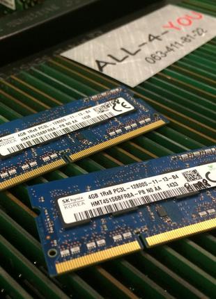 Оперативна пам`ять HYNIX DDR3 4GB SO-DIMM 1.35V 1Rx8 PC3L 1280...