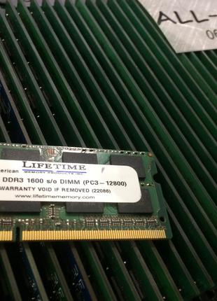 Оперативна пам`ять LifeTime DDR3 4GB 1.35V 2Rx8 SO-DIMM PC3 12...