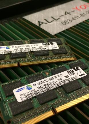 Оперативна пам`ять SAMSUNG DDR3 2GB SO-DIMM PC3 10600S 1333mHz...