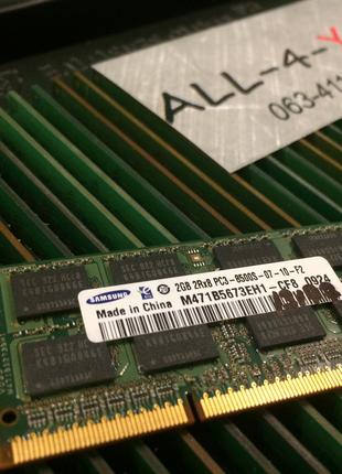 Оперативна пам`ять SAMSUNG DDR3 2GB SO-DIMM PC3 8500S 1066mHz ...