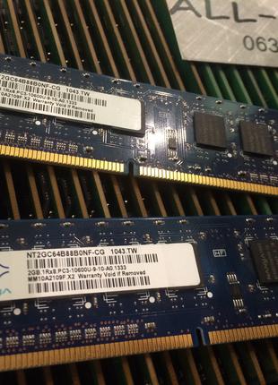 Оперативна пам`ять Nanya DDR3 2GB PC3 10600U 1333mHz Intel/AMD