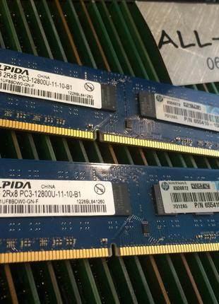 Оперативна пам`ять Elpida DDR3 4GB PC3 12800U 1600mHz Intel/AMD