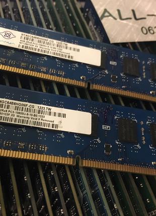 Оперативна пам`ять Nanya DDR3 4GB PC3 10600U 1333mHz Intel/AMD