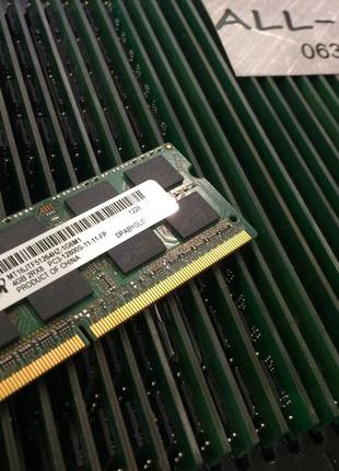 Оперативная память Micron DDR3 4GB PC3 12800S SO-DIMM 1600mHz ...