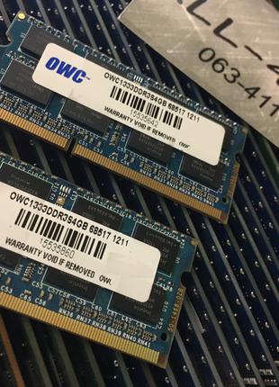 Оперативна пам`ять OWC DDR3 4GB SO-DIMM PC3 10600S 1333mHz Int...