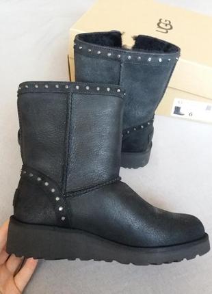 Ugg новые зимние сапоги ботинки натуральные кожаные 37 36