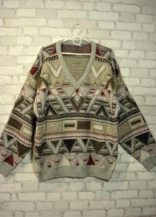 Шерстяной свитер- пуловер 52-54 р