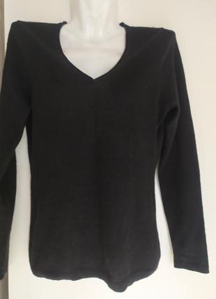Пуловер черный кашемир john lewis 8/xs,s