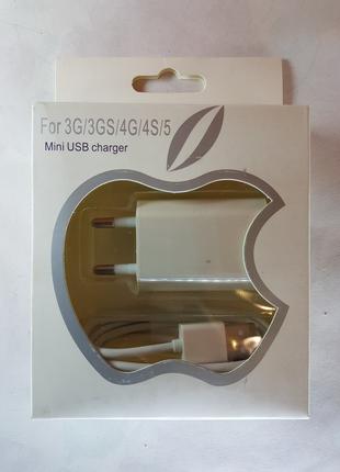 Зарядка для iPhone 3G,3GS,4G,4S iPad 2,3, iPod mini usb charger