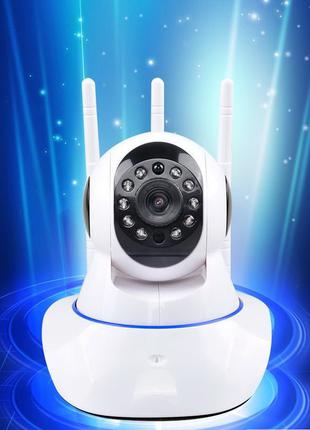 IP-камера 3 антенны поворотная Wi Fi видеонаблюдения,ночная съ...
