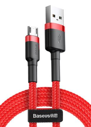 USB кабель Micro USB BASEUS Сafule |2.4A, 1M|. Red