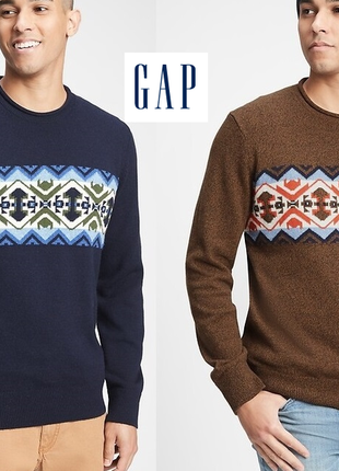 Gap свитер со скандинавским узором пуловер
