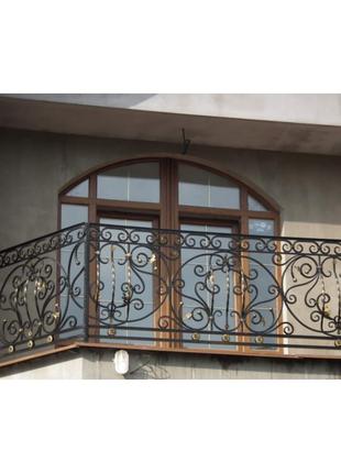 Балконные ограждения, кованые перила для балкона