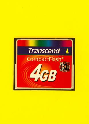 Карта памяти ПРОВЕРЕНА CF CompactFlash Transcend 133х 4 GB