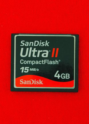 Карта памяти ПРОВЕРЕНА CF 4 GB CompactFlash SanDisk Ultra 2
