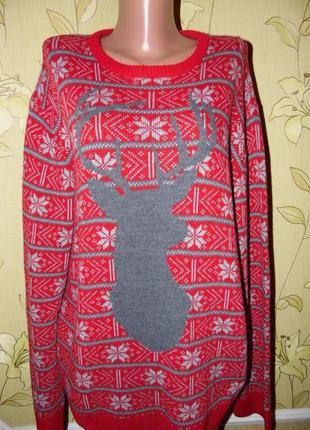 Новогодний свитер размер xxl