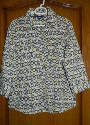 Стильная рубаха оригинальной расцветки cecil р.42-xl (германия)