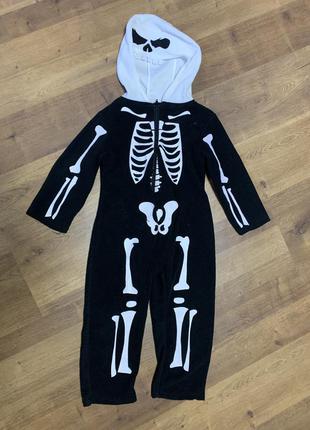 Кигуруми скелет скелетик слип пижама человечек