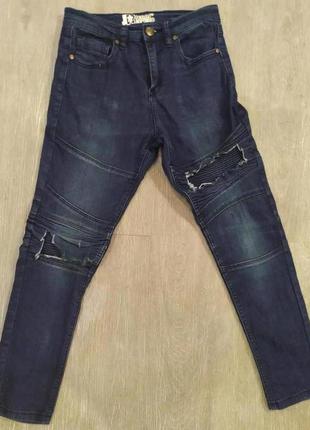 Стильные зауженные джинсы jeans republic супер скинни на 10-11...