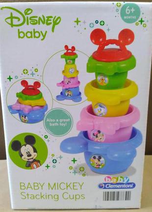 Пирамидка-пасочки микки disney baby clementoni mickey stacking...