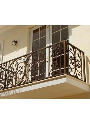 Красивые кованые балконные ограждения
