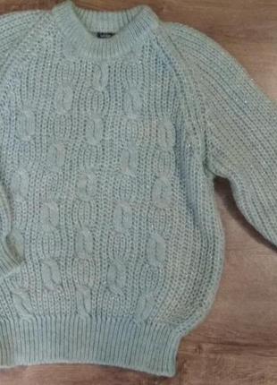 Теплий зимовий светр із мохера, розмір 46-48