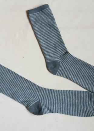 Сірі в смужку високі шкарпетки німеччина розмір 29