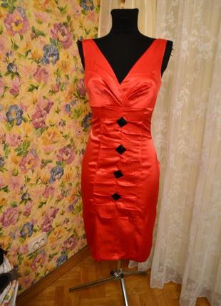 Яркий красный комплект платье с болеро от defile lux
