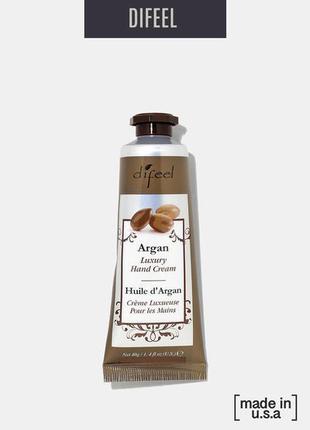 Восстанавливающий крем для рук с маслом арганы Difeel Argan Oi...