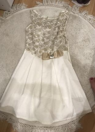 Платье коктельное белое с пиджаком Stumax Fashion Италия Оригинал