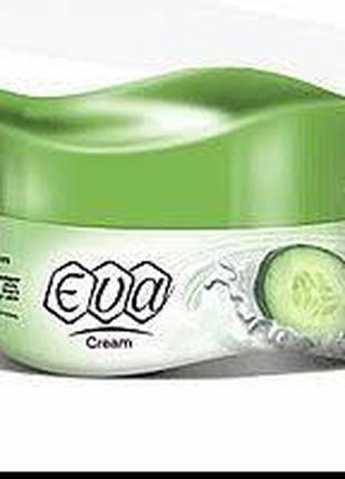 Легкий денний крем йогурт для обличчя та тіла Єва з огірком, щ...