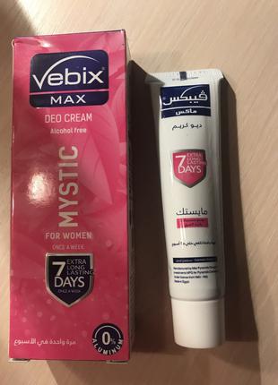 Vebix max deo cream 7 days Mys Вебкс містик дезодорант Єгипет