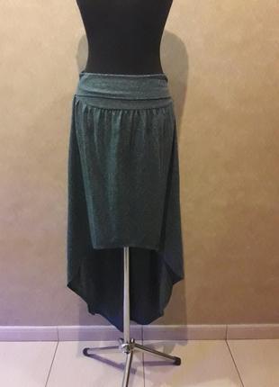 Стильная асимметричная юбка от topshop ( в составе лён )