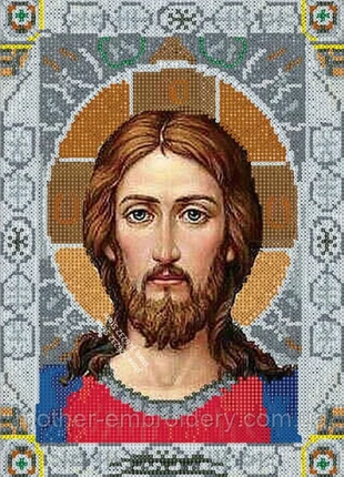 Алмазная вышивка мозаика камнями Иисус 30х40 см