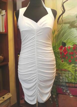 Біле літній міні-сукні