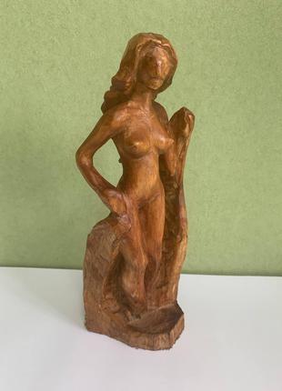Статуэтка из дерева, Фигурка из дерева, Статуэтка "Девушка с п...